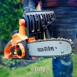 Cordless Chainsaw with Biodegradable Oil 24V Battery 25cm LawnMaster MX 24V