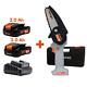 Daewoo U-force Cordless Mini Chainsaw 10cm With Case, 2x 2.0ah Battery + Charger