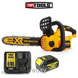 DeWalt DCM565 18V Cordless Brushless Chainsaw With 1 x 4.0Ah Battery & Charger