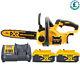 Dewalt Dcm565 18v Xr Brushless Compact Chainsaw With 2 X 5ah Batteries & Charger