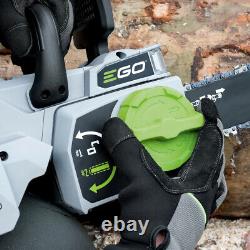 EGO POWER + CS1614E Chainsaw 40cm bar 4.1 kg 5 Ah battery and Standard charger