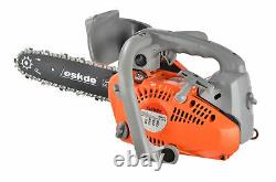 ESkde Top Handle Petrol Chainsaw 26cc 10' Bar + 2 Chains Cover and Carry bag