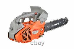 ESkde Top Handle Petrol Chainsaw 26cc 10' Bar + 2 Chains Cover and Carry bag
