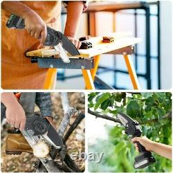 Efficent 26V SeeSii Electric Pruning Shears Saw Chain Saw Fit Branch Garden Use