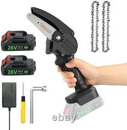 Efficent 26V SeeSii Electric Pruning Shears Saw Chain Saw Fit Branch Garden Use