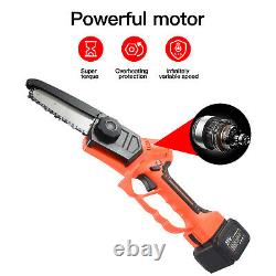 Electric Chainsaws Cordless Multif Cutting Woodworking Chain Saw +2 Pack Battery