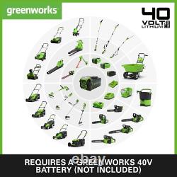 Greenworks G40CS30 Cordless Chainsaw, 30cm Bar Length, 4.2m/s Chain Speed, 40V &