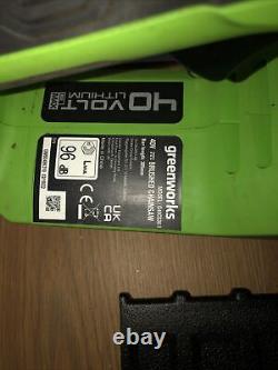 Greenworks G40CS30 MK2 40v Cordless Chainsaw 30 cm Bare Unit ONLY USED ONCE