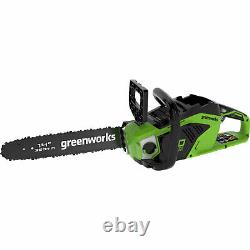 Greenworks GD40CS15 40v Cordless Brushless Chainsaw 350mm No Batteries