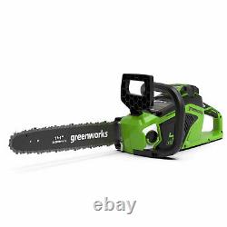 Greenworks GD40CS15 40v Cordless Brushless Chainsaw 350mm No Batteries