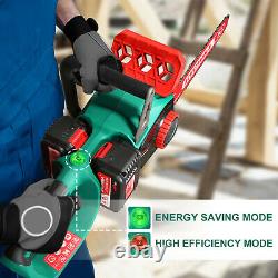 HYCHIKA Cordless Chainsaw 36V 8000RPM Electric Chain Saw 2Pcs 4.0A Batteries