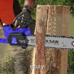 Handheld Electric Chainsaw Cordless ChainSaw Wood Cutter Rechargeable Power Saw