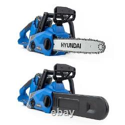 Hyundai Battery Chainsaw Cordless 40V Lithium-Ion 14? Bar Battery Chainsaw 17m/s