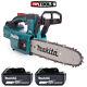 Makita Duc254 18v Brushless Chainsaw With 2 X 5ah Batteries