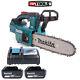 Makita Duc254 18v Brushless Chainsaw With 2 X 5ah Batteries & Charger