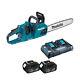 Makita Duc405pt2 Twin 18v Lxt 400mm Brushless Chainsaw With 2x 5.0ah Batteries