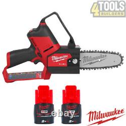 Milwaukee M12FHS 12V Fuel Hatchet Pruning Saw With 2 x 2.0Ah Batteries