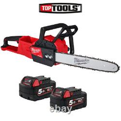 Milwaukee M18FCHSC 18V FUEL Compact Chainsaw With 2 x 5.0Ah Batteries