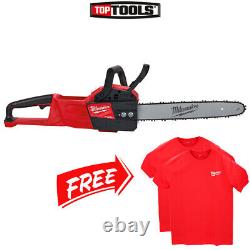 Milwaukee M18FCHSC 18V FUEL Compact Chainsaw With 2 x Free M Size T-Shirts