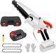 Mini Chain Saw 21v 6 Inch Cordless Electric Chainsaw With 2 Chains And Glove
