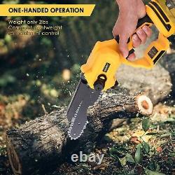 Mini Chainsaw, 6-Inch Cordless Electric Chainsaw with Brushless Motor for Dewalt