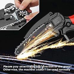 Mini Chainsaw Cordless, 6 Inch Electric Chainsaw with Battery 2 2000mAh, Small