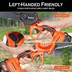 Mini Chainsaw Cordless 6-inch, Salati Cordless Electric Chainsaw Handheld