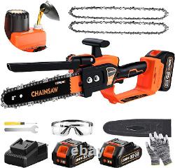 Mini Chainsaw Cordless 8 Inch, Cordless Chain Saw with Brushless Motor 4000mAh
