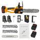 Mini Cordless Electric Cutting Saw Chainsaw Battery Wood Cutter Saw With 2xbattery