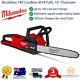 New Milwaukee Brushless 18v Cordless M18 Fuel 16 Chainsaw Oregon Bar And Chain