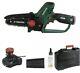 Parkside 12v Cordless Pruning Saw / Mini 12cm Chainsaw, With Battery And Charger