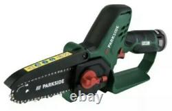 Parkside 12V Cordless Pruning Saw / Mini 12cm Chainsaw, With Battery And Charger