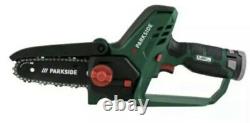 Parkside 12V Cordless Pruning Saw / Mini 12cm Chainsaw, With Battery And Charger