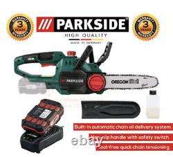 Parkside Cordless Chainsaw PKSA 20 Li B2 ++ 4Ah Battery ++ Charger German Make