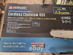 Parkside Performance 40v Cordless Chainsaw Brrand New