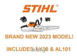 STIHL MSA 60 C-B Cordless Chainsaw (replaces MSA 120) + AK20 & AL 101 BRAND NEW