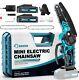 Saker Mini 6 Inch Electric Chainsaw Portable Cordless 2x 20v Batteries 1500mah