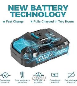 Saker Mini 6 Inch Electric Chainsaw Portable Cordless 2x 20v Batteries 1500mAh