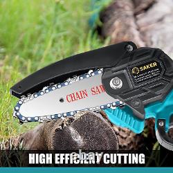 Saker Mini Chainsaw, 4 Inch Portable Electric Cordless, Handheld Pruning Shears Ch