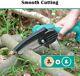 Seesii 4 Inch Rechargeable Cordless Pruning Chain Saw Chainsaw For Wood Cutting