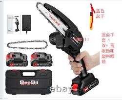 Seesii 6 Inch Mini Cordless Chainsaw Handheld Large Capacity Battery for potted