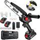 Seesii 8inch 2pcs Battery Chainsaw Cordless? Handheld Chainsaw