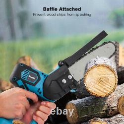 Seesii Chainsaw Handheld Cordless Electric Chainsaw 8Inch Shear Pruning Cuttings