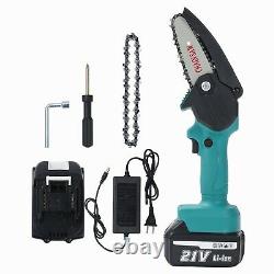 Seesii Mini Electric Saw Electric Chain Saw Cordless Electric Pruning Shear Tool