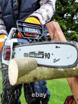 Spear & Jackson S3635CC 35cm Cordless Chainsaw 36v COMPLETE WITH BATTERIES