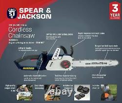 Spear & Jackson S3635CC 36V 35cm Oregon Chain Cordless Electric Chainsaw