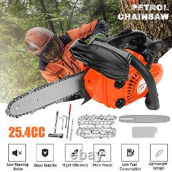 Top Handle Petrol Chainsaw 25cc Saw Cutter Easy Start Gasoline Cordless Chainsaw