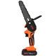 Vehpro Lithium 24v Electric Cordless Mini Chainsaw Wood Cutter, Orange