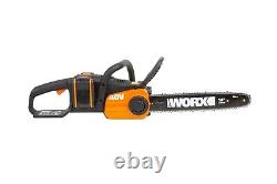 WORX WG384E 40V Dual Battery 35cm Brushless Chainsaw X2 Battery & Charger