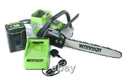 Warrior Eco Power Equipment 60v Cordless Battery Operated 41cm Chainsaw